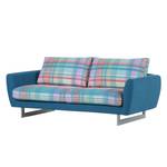 Sofa Ayanka (2Sitzer) Webstoff Blau kariert