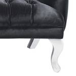 Sofa Barocco Black Samt Schwarz