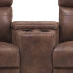 Bioscoopfauteuil Barroman microvezel 2-zitsbank - bruin