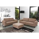 Boxspringsofa Bemavo (2,5-Sitzer) Webstoff - Braun