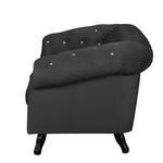 Sofa Benavente I (2-Sitzer) Microfaser Dunkelgrau