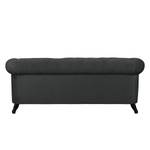 Sofa Benavente I (3-Sitzer) Microfaser Dunkelgrau