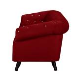 Sofa Benavente I (3-Sitzer) Microfaser Rot