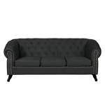 Sofa Benavente II (3-Sitzer) Microfaser Dunkelgrau