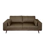 2-Sitzer Sofa BILLUND Strukturstoff Pari: Braun