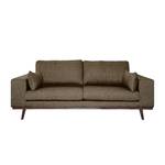 2-Sitzer Sofa BILLUND Strukturstoff Pari: Braun