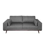 2-Sitzer Sofa BILLUND Grau - Textil - 203 x 84 x 91 cm