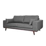 2-Sitzer Sofa BILLUND Grau - Textil - 203 x 84 x 91 cm