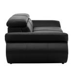 Sofa Black Rock (3-Sitzer) Kunstleder - Schwarz