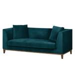 Sofa Blomma (3-Sitzer) Petrol - Walnuss