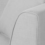 Sofa Blomma (3-Sitzer) Webstoff Grau - Gestell: Eichefarbig
