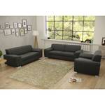 Sofa Bollon (2-Sitzer) Webstoff - Dunkelgrau