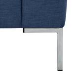 Sofa Bora (3-Sitzer) Webstoff Webstoff Anda II: Blau - Edelstahl