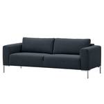 Sofa Bora (3-Sitzer) Webstoff Webstoff Anda II: Grau - Edelstahl