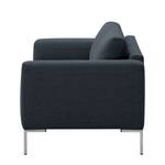 Sofa Bora (3-Sitzer) Webstoff Webstoff Anda II: Grau - Edelstahl