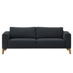 Sofa Bora (3-Sitzer) Webstoff Webstoff Saia: Anthrazit - Eiche