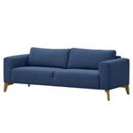 Sofa Bora (3-Sitzer) Webstoff Webstoff Anda II: Blau - Eiche