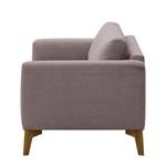 Sofa Bora (3-Sitzer) Webstoff Webstoff Milan: Grau-Braun - Eiche