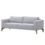 Sofa Bora (3-Sitzer) Webstoff Webstoff Milan: Hellgrau - Eiche