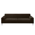 Sofa Bordon (3-Sitzer) Samt Bisonbraun