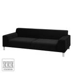 Sofa Bordon (3-Sitzer) Samt Schwarz