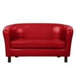 Sofa Bovalino (2-Sitzer) Kunstleder Rot