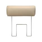 Canapé Bradley (2,5 places) Cuir véritable beige - Appui-tête réglable