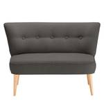 2-Sitzer Sofa Bumberry Webstoff Hanabi: Graubraun