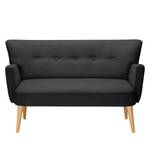 2-Sitzer Sofa Bumberry mit Armlehnen Webstoff Hanabi: Anthrazit