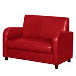 Sofa Cadeby (2-Sitzer) Kunstleder Rot