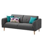 Sofa Cala (2,5-Sitzer) Strukturstoff Webstoff Osta: Anthrazit - Beige