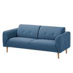 Sofa Cala (2,5-Sitzer) Strukturstoff Webstoff Osta: Dunkelblau - Beige