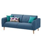 Sofa Cala (2,5-Sitzer) Strukturstoff Webstoff Osta: Dunkelblau - Beige