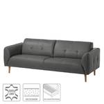 Sofa Cala (3-Sitzer) Echtleder Echtleder Neka: Grau - Beige