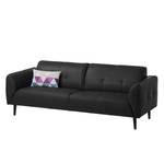 Sofa Cala (3-Sitzer) Echtleder Echtleder Neka: Schwarz - Schwarz