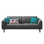 Sofa Cala (3-Sitzer) Webstoff Webstoff Osta: Anthrazit - Schwarz