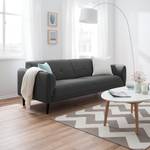 Sofa Cala (3-Sitzer) Webstoff Webstoff Osta: Anthrazit - Schwarz