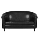 Sofa Caledon (2-Sitzer) Kunstleder Schwarz