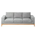 Sofa Campina (3-Sitzer) Microfaser - Platin