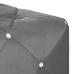 Canapé Carlotta (2 places) Microfibre gris acier