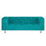 Bank Carlotta (2-zits) turquoise microvezel