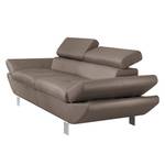 Sofa Kerry (2-Sitzer) Echtleder Taupe