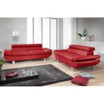 Sofa Kerry (3-Sitzer) Echtleder Rot