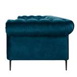 Sofa Cayley (3-Sitzer) Samt - Marineblau