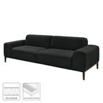 Sofa Chariot (2,5-Sitzer) Webstoff Schwarz