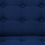 Sofa Chelsea (2-Sitzer) Webstoff Stoff Ramira: Blau - Kufen