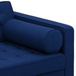 Sofa Chelsea (2-Sitzer) Webstoff Stoff Ramira: Blau - Zylinder