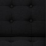 Sofa Chelsea (2-Sitzer) Webstoff Stoff Selva: Anthrazit - Kufen