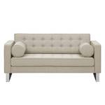 Sofa Chelsea (2-Sitzer) Webstoff Stoff Selva: Beige - Kufen