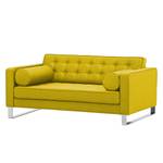 Sofa Chelsea (2-Sitzer) Webstoff Webstoff Milan: Gelb - Kufen